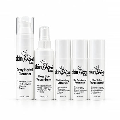 Full size complete Skin Diva Labs product line 